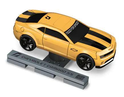 Mô hình xe Chevrolet Camaro SS màu vàng sọc đen, có thể điều khiển từ xa, 18 chi tiết, phù hợp cho bé 6 tuổi