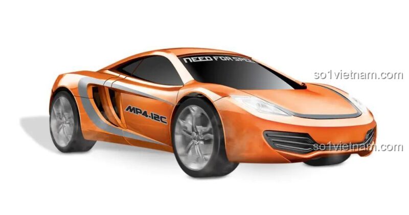 Mega Bloks 95776 Mô hình xe đua McLaren MP4-12C với giá đỡ, Tốc độ đỉnh cao, Tỉ lệ 1:18, Bộ đồ chơi lắp ráp cho bé trai 8 tuổi