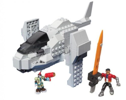 Bộ lắp ghép Mega Bloks 95912 Máy bay phản lực Biến Hình Tiểu Lôi, đồ chơi lắp ráp cho bé trai 6 tuổi, giá tốt, kèm 2 nhân vật hành động.
