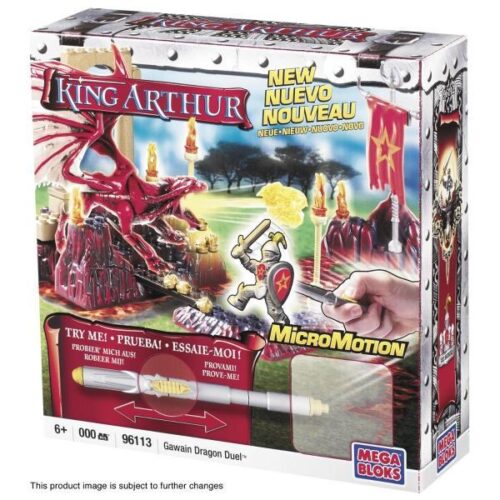 Hộp sản phẩm Mega Bloks 96113 King Arthur Gawain Dragon Duel