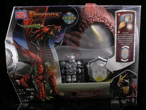 Bộ lắp ghép Rồng Lửa Fireptile Mega Bloks 9644 có đèn LED, đồ chơi mô hình rồng phát sáng cho bé trai 6 tuổi, giá tốt.