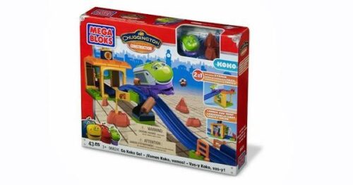 Bộ đồ chơi Mega Bloks 96624 Tàu Hỏa Koko Chuggington cho bé trai 3 tuổi, hệ thống đường ray 2 trong 1 phóng và nhảy cực vui, giá tốt.