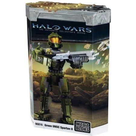 Bộ đồ chơi Người lính Spartan II UNSC Xanh lá Mega Bloks 96816, mô hình chiến binh Halo Wars với 209 mảnh ghép, khớp nối linh hoạt, phù hợp cho bé trai 8 tuổi, chất lượng cao, giá tốt.