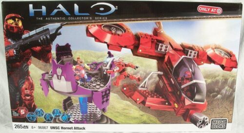 Bộ đồ chơi Mega Bloks 96867 Máy bay trực thăng tấn công UNSC Hornet với 265 mảnh ghép, phù hợp cho bé trai 8 tuổi, giá tốt.