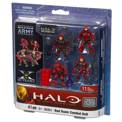 bộ đồ chơi Đơn Vị Chiến Đấu Đội Đỏ Halo Mega Bloks 96961, mô hình lính Halo cho bé trai 8 tuổi, giá tốt