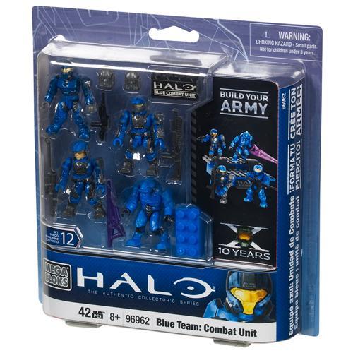 Bộ đồ chơi Mega Bloks 96962 Blue Team Combat Unit chất lượng cao, đồ chơi mô hình lính Halo Blue Team cho bé trai 8 tuổi, giá tốt.