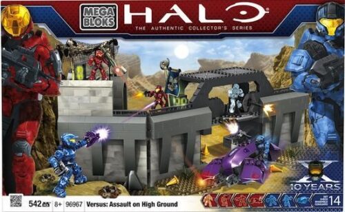 Bộ đồ chơi Mega Bloks 96967 Halo Assault on High Ground giá tốt cho bé trai 8 tuổi, chất lượng cao, mô hình chiến trường quân sự.