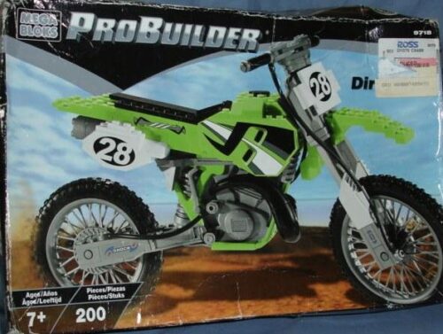 Hộp đồ chơi lắp ráp Mega Bloks 9718 Xe mô tô địa hình Probuilder, 200 mảnh, cho bé trai 7 tuổi.