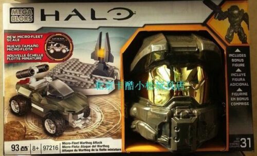 Bộ đồ chơi Mega Bloks 97216 Micro-Fleet Warthog Attack cho bé trai 8 tuổi, mô hình xe quân sự Halo Wars chất lượng cao, giá tốt