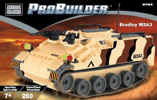 Bộ lắp ghép Mega Bloks 9724 Xe Chiến Đấu Bộ Binh Bradley M2A3 cho bé trai 7 tuổi, chất lượng cao, giá tốt.