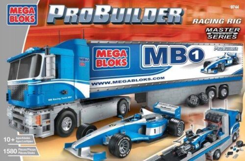 Bộ lắp ráp Mega Bloks 9744 Xe Tải Vận Chuyển Xe Đua chất lượng cao, đồ chơi mô hình xe đua công thức 1 cho bé trai 10 tuổi, giá tốt.