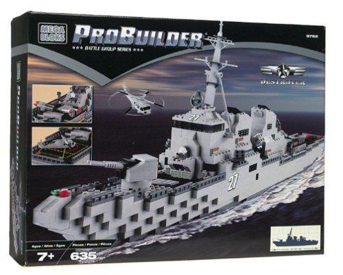 Bộ lắp ghép Tàu Khu Trục Destroyer Mega Bloks 9762 cho bé trai 7 tuổi, mô hình tàu chiến chất lượng cao, giá tốt