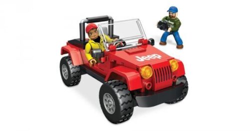 Bộ lắp ghép xe địa hình Jeep Wrangler Mega Bloks 97831 màu đỏ, đồ chơi cho bé trai 6 tuổi, giá rẻ.