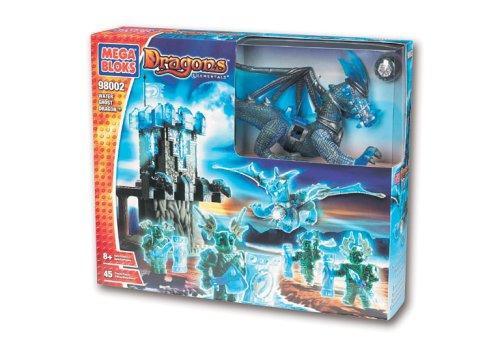 Bộ đồ chơi Mega Bloks 98002 Rồng Ma Nước với 45 chi tiết, mô hình rồng có cánh và minifigures trong suốt, phù hợp cho bé trai 8 tuổi, giá tốt.