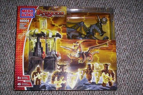 Bộ đồ chơi Mega Bloks 98004 Rồng Bão Tố Ma, đồ chơi lắp ghép rồng chiến đấu cho bé trai 8 tuổi, giá tốt