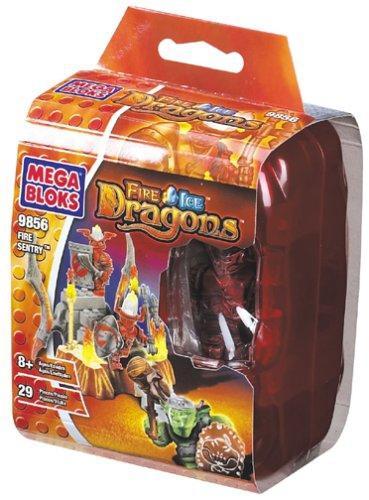 Bộ lắp ghép Lính Gác Lửa Băng Mega Bloks 9856, đồ chơi lắp ráp chiến binh rồng lửa cho bé trai 8 tuổi, giá tốt.