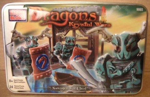 Bộ đồ chơi Mega Bloks 9865 Hộp Chiến Tranh Norvagen với 24 mảnh ghép, phù hợp cho bé trai 8 tuổi, giá tốt.