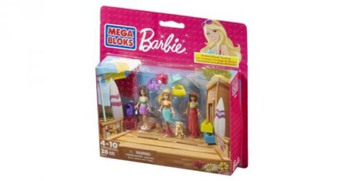 Bộ đồ chơi Mega Bloks CNF02 Barbie Kỳ Nghỉ Bãi Biển với 38 mảnh ghép, phù hợp cho bé gái 4-10 tuổi, giá tốt.