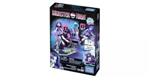 Bộ lắp ghép Mega Bloks DLB79 Chuyên mục Tám chuyện Ma quái Monster High với nhân vật Spectra Vondergeist, đồ chơi cho bé gái 6 tuổi.
