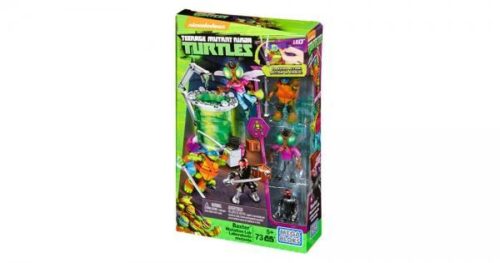 Bộ đồ chơi Phòng Thí Nghiệm Đột Biến của Baxter Mega Bloks DMX50, đồ chơi lắp ráp Ninja Rùa cho bé trai 5 tuổi, giá tốt, tái hiện cảnh phim Teenage Mutant Ninja Turtles.