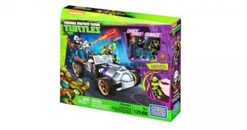 Bộ đồ chơi Mega Bloks DMX52 Xe Đua Rùa của Donnie, đồ chơi lắp ráp cho bé trai 5 tuổi, giá tốt, với 4 minifigures và xe đua độc đáo.