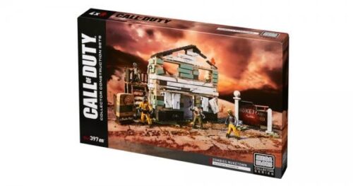 Hộp đồ chơi mô hình Mega Bloks DPW85 Call of Duty Zombies Nuketown, tái hiện cảnh chiến đấu tại Nuketown với 4 zombie, phù hợp cho con trai 14 tuổi.