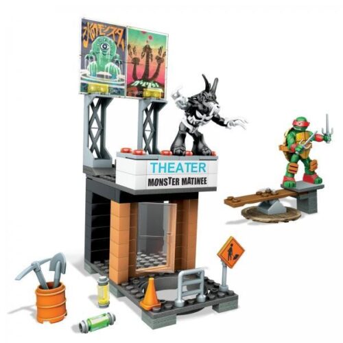 Bộ lắp ráp Ninja Rùa Raphael Mega Bloks DPF64, đồ chơi mô hình Cuộc chiến trên mái nhà cho bé trai 6 tuổi, giá tốt.