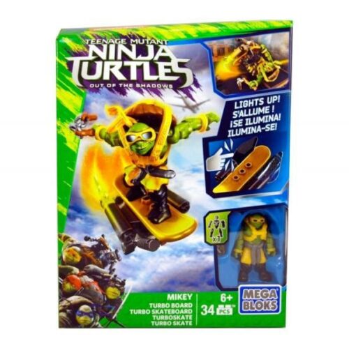Bộ lắp ghép Mega Bloks DPF76 Ninja Rùa: Ván Trượt Tốc Độ có đèn LED, đồ chơi mô hình Mikey Ván Trượt dành cho bé trai 6 tuổi, giá tốt.