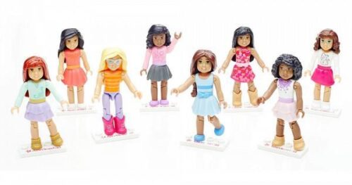 Bộ sưu tập búp bê lắp ráp Mega Bloks DRC65 chất lượng cao, đồ chơi mô hình búp bê cá tính cho bé gái 5 tuổi, giúp phát triển sáng tạo.
