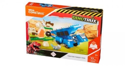 Hộp bộ lắp ghép Mega Bloks DXW46 Khủng Long Xe Tải Giáp Long Đôn Đôn, đồ chơi lắp ghép cho bé trai 3 tuổi, chất lượng cao, giá tốt.