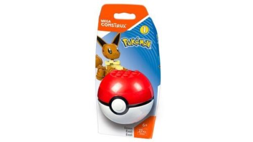 Bộ lắp ghép Mega Bloks DYF06 Pokemon Eevee giá tốt cho bé trai và bé gái 6 tuổi, mô hình Eevee và Poke Ball chất lượng cao.