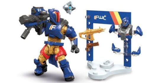 Bộ đồ chơi Mega Bloks FFB52 Giáp Titan Future War Cult Destiny với khớp cử động linh hoạt, kèm giá trưng bày vũ khí, phù hợp bé trai 8 tuổi, giá tốt.