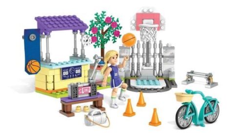 Bộ đồ chơi lắp ráp Mega Bloks FML68 Thực hành bóng rổ của Julie cho bé gái 6 tuổi, mô hình sân bóng rổ mini chất lượng cao giá tốt.