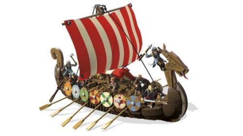 Bộ lắp ghép Tàu Chiến Viking Mega Bloks FPH88 995 mảnh cho bé trai 10 tuổi, đồ chơi mô hình chiến thuyền Viking chất lượng cao giá tốt.