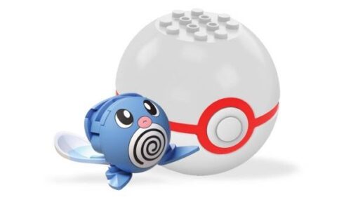 Bộ lắp ghép Poliwag Mega Bloks FPM06, đồ chơi lắp ráp Pokemon Poliwag đáng yêu cho bé trai và bé gái 6 tuổi, giá tốt.