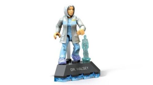Mega Bloks FVK25 Dr. Halsey minifigure, đồ chơi lắp ghép cho bé gái 7 tuổi, màu trắng, figure
