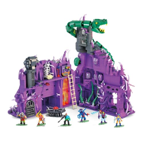 Ảnh hộp sản phẩm bộ lắp ráp Mega Bloks HHD16 Masters of the Universe: Núi Rắn, một món quà ấn tượng cho con trai 14 tuổi.