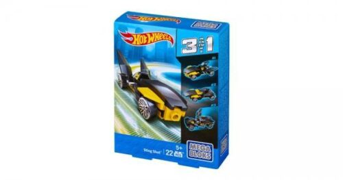 Hộp đồ chơi Mega Bloks Hot Wheels Sting Shot 3 trong 1 với 22 mảnh ghép, phù hợp cho bé 5 tuổi trở lên