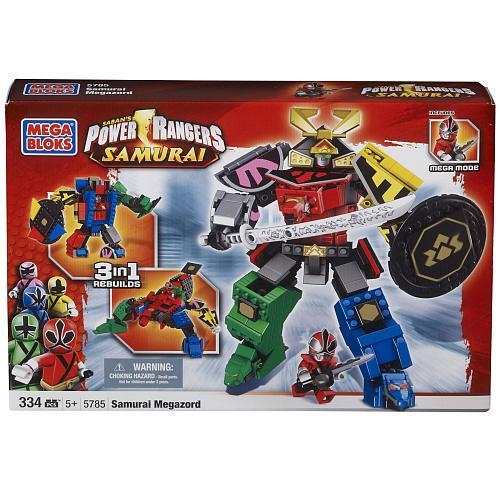 Mega Bloks Power Rangers Samurai Samurai Megazord 334 mảnh, 5+ tuổi, Mã số 5785