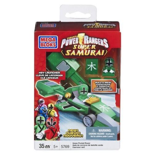 Mega Bloks Power Rangers Super Samurai Green Pocket Racer 5769 - Xe đua lắp ráp cho bé trai