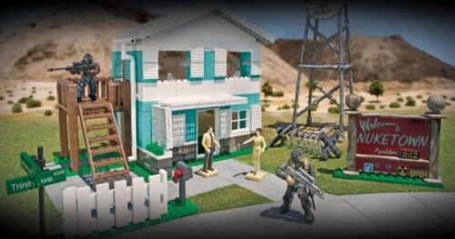 Bộ đồ chơi Mega Construx 6878 Thị trấn Nuketown Call of Duty với 689 mảnh ghép, phù hợp bé trai 12 tuổi, giá tốt.
