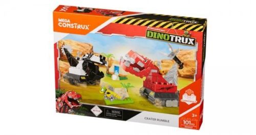 Bộ lắp ráp Mega Construx DXW47 Khủng Long Xe Tải Dinotrux: Đại Chiến Miệng Núi Lửa 101 mảnh ghép, đồ chơi lắp ráp cho bé trai 3 tuổi, giá tốt.