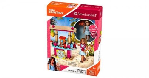 Bộ đồ chơi lắp ráp Mega Construx DXW90 Xe bán đá bào Kanani, mô hình quầy đá bào màu hồng xanh với búp bê Kanani và phụ kiện, phù hợp cho bé gái 8 tuổi trở lên, giá tốt.