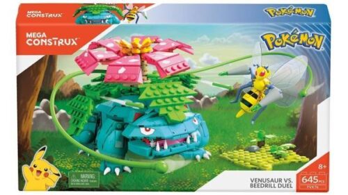 Bộ lắp ráp Mega Construx FVK76 Pokémon Venusaur vs Beedrill Duel, đồ chơi mô hình Pokémon cho bé trai 8 tuổi, giá tốt.