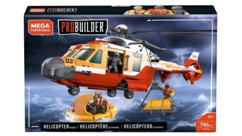 Bộ đồ chơi lắp ráp Mega Construx FXY58 Trực Thăng Cứu Hộ Cảnh Sát Biển 746 mảnh cho bé trai 10 tuổi, giá tốt