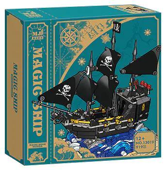 bộ lắp ghép Tàu Ngọc Trai Đen Mei Ji 13019, hộp sản phẩm, cho bé trai 12 tuổi, giá tốt