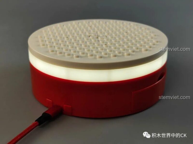 Đồ trang trí Giáng Sinh Meiji Blocks 23001, ảnh review, đèn LED sáng rực rỡ, tạo không khí lễ hội ấm áp.