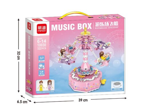 bộ đồ chơi Hộp nhạc sân chơi Mingdi 10030 màu hồng cho bé gái 6-14 tuổi giá tốt
