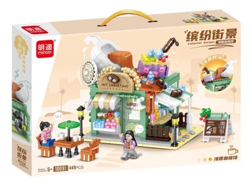 Hộp bộ lắp ghép Quán cà phê Mingdi 10091, đồ chơi lắp ráp cho bé gái 6 tuổi, giá tốt