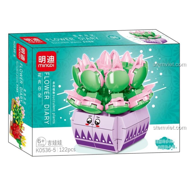 Mô hình cây Chihuahua Mingdi K0536-5, một trong những mẫu độc đáo của bộ lắp ghép cây mọng nước K0536, giá trị cao.
